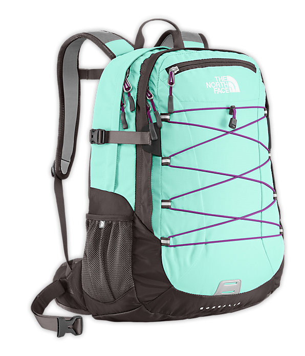 mint green north face backpack