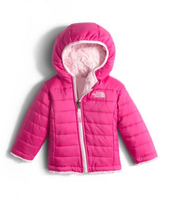 pink north face puffer jacket