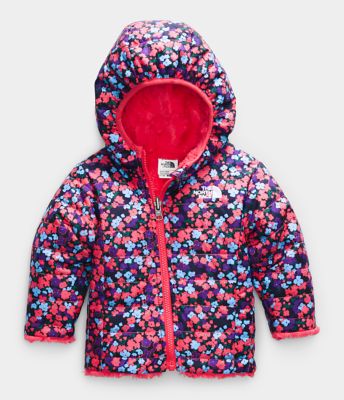 north face infant reversible mossbud swirl hoodie