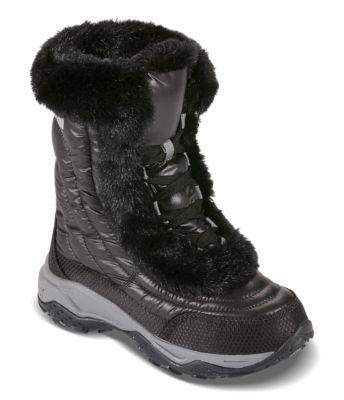 north face fur boots