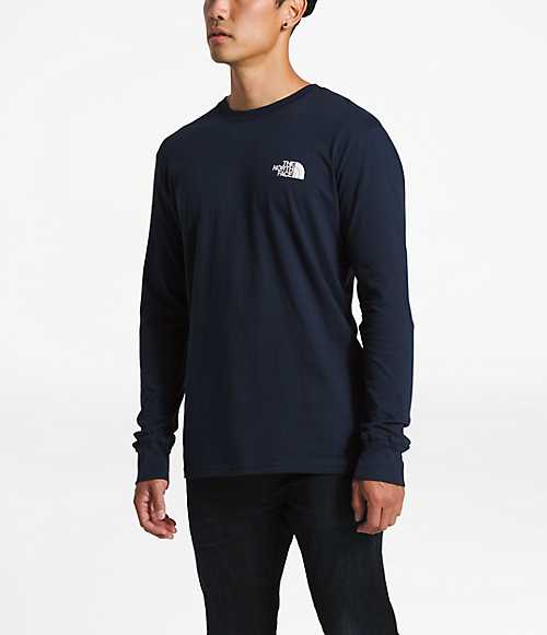 MEN'S LONG-SLEEVE RED BOX TEE | The North Face