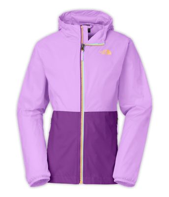 girls hooded north face jackets