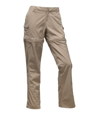 north face womens green lake zip off trousers