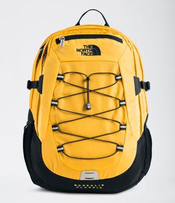 the north face borealis backpack yellow