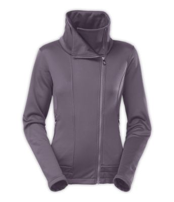 north face asymmetrical zip hoodie