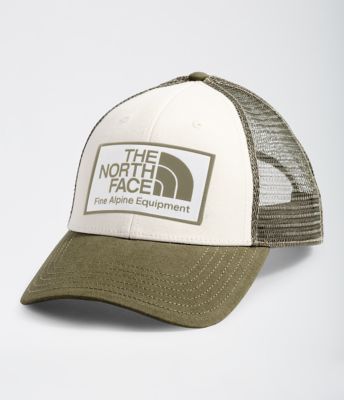 north face men's emb trucker hat