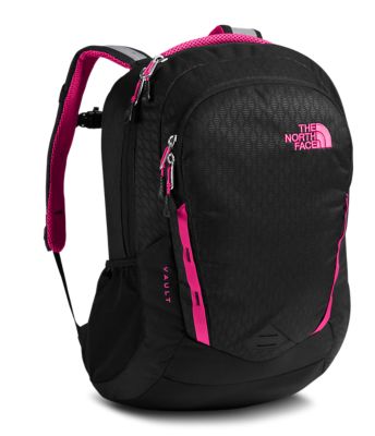 north face pink backpack