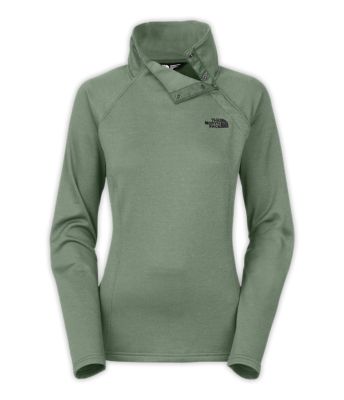 the north face women's snap it fleece pullover