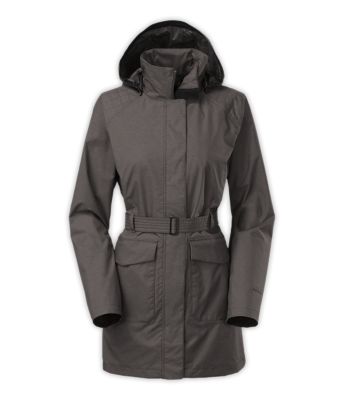 north face belted coat