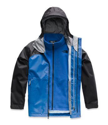 the north face big boys vortex hooded triclimate jacket