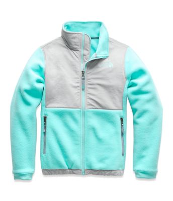 teal north face jacket