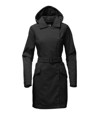 womens north face trench coat