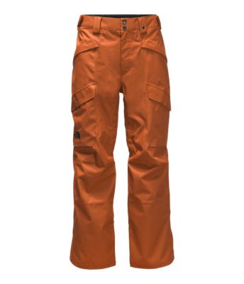 north face orange ski pants