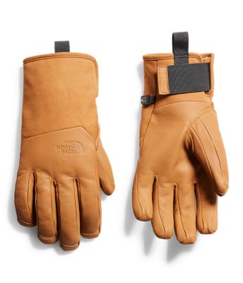 the north face leather gloves