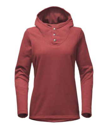 red fleece pullover women's