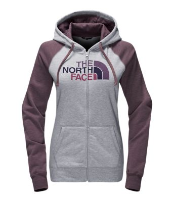 north face women's half dome full zip hoodie