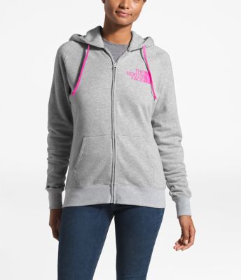 women's pink ribbon half dome full zip