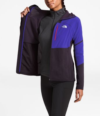 the north face women's progressor power grid fleece hoodie