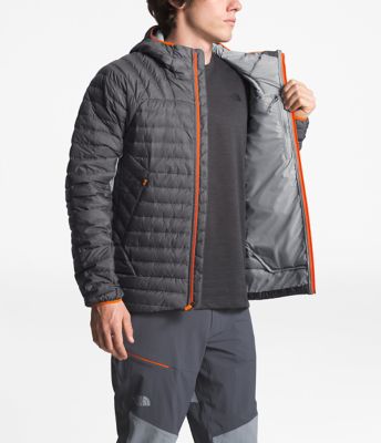 the north face men's impendor down hybrid hoodie