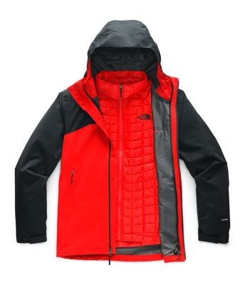 north face triclimate red