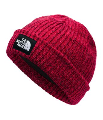 north face salty dog beanie red