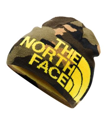 north face camo beanie