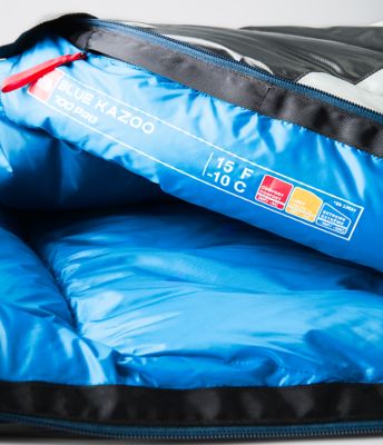 north face blue kazoo sleeping bag