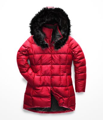 hey mama parkina insulated jacket red 