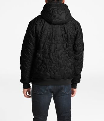 the north face men's alphabet city quilted logo hooded jacket