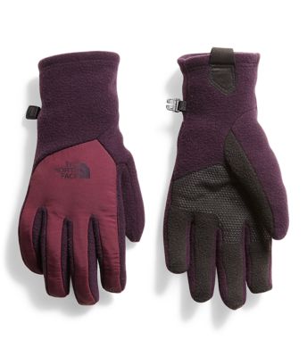 north face denali etip gloves women's