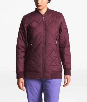 the north face women's jester insulated reversible bomber jacket