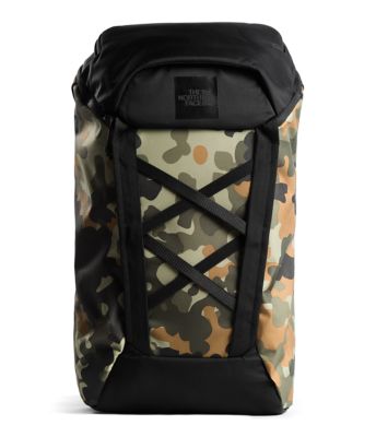 army green north face backpack