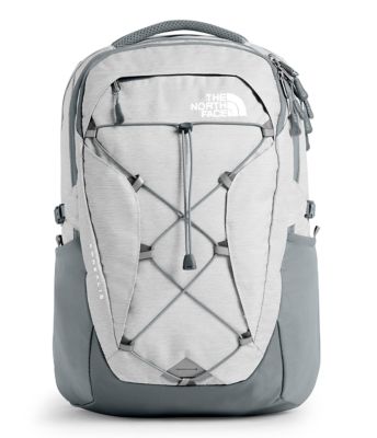 north face backpack white and black