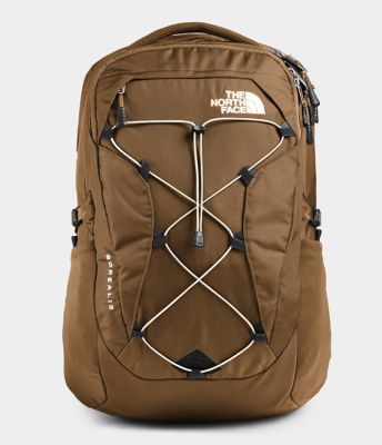 brown north face backpack