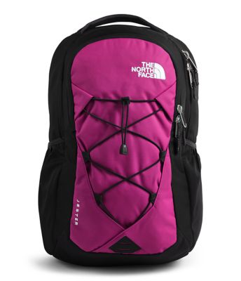 north face backpack black and purple