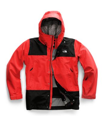 red north face jacket windbreaker