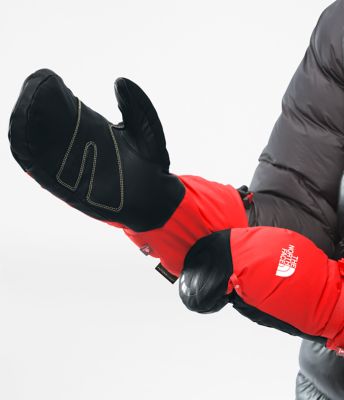 north face summit belay mitts