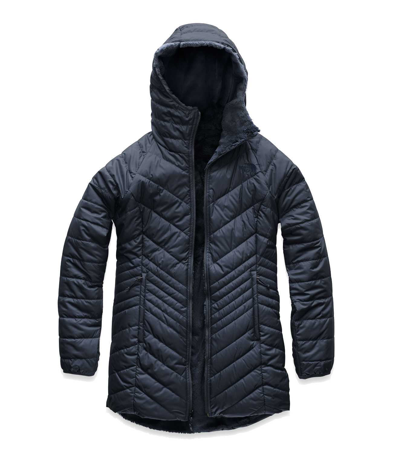 The North Face Mossbud Insulated reversible jacket in black