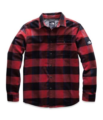 north face red plaid jacket