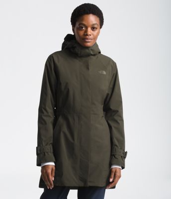the north face city breeze rain trench