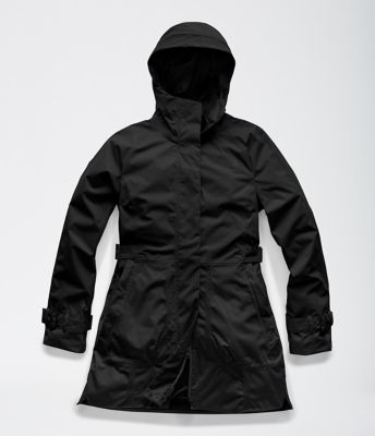 the north face city breeze rain trench
