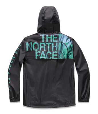 black north face rain jacket mens