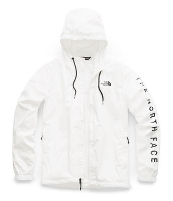 north face jacket white and black 