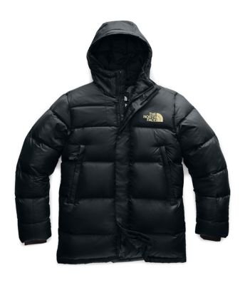 black and gold north face jacket