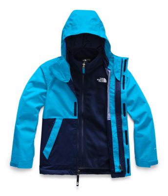 the north face big boys vortex hooded triclimate jacket