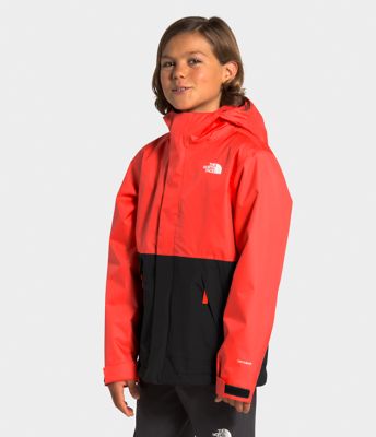 boys red north face coat