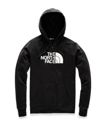 black and pink north face hoodie