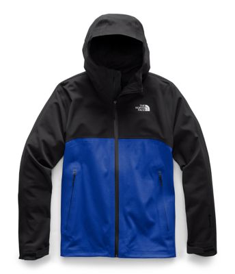 north face blue and black jacket