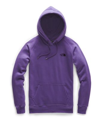 womens purple north face hoodie