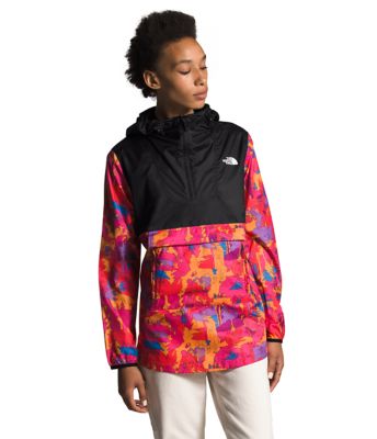 the north face printed fanorak